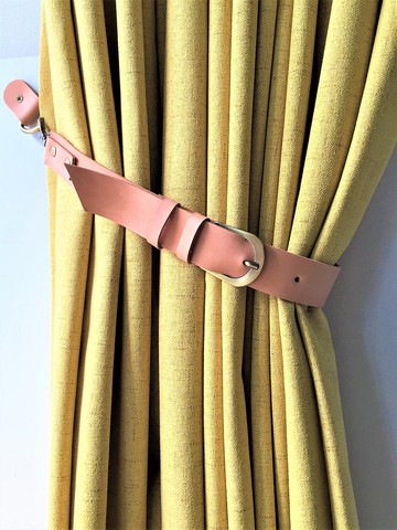 皮革窗簾綁帶//簡約主義//家居裝飾//窗簾//窗簾綁帶