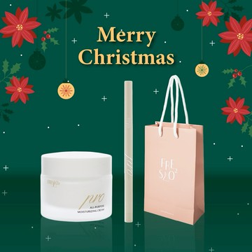 【FreshO2】✨感恩聖誕節 生日首選🥰彩妝師聯名 PRO妝前保濕萬用霜+膨膨肉感臥蠶筆 贈紙袋