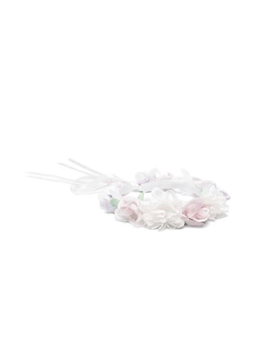 Monnalisa - floral-appliqué hairband - kids - Silk/Cotton - One Size - White