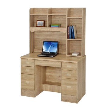 唯熙傢俱-進昇橡木色4尺書桌組