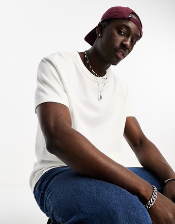 ASOS DESIGN premium relaxed fit t-shirt in white