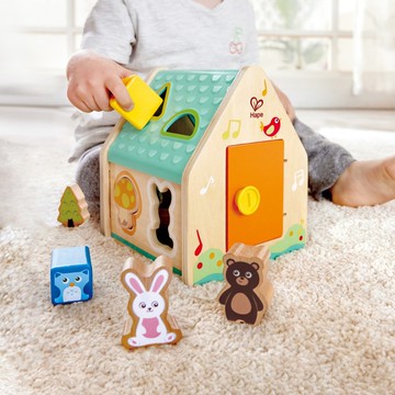 德國Hape 動物形狀分類屋