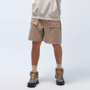 【寶特瓶紗】台灣製-高彈飛梭工裝短褲-草原棕