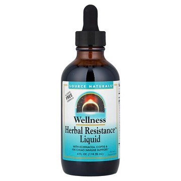 Source Naturals, 健康幫助 Herbal Resistance™ 液體，無乙醇，4 液量盎司（118.28 毫升）