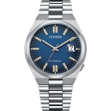 CITIZEN 星辰 湛藍撞色機械錶/NJ0151-88L