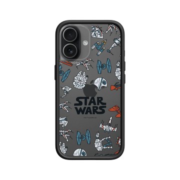 iPhone 17 Mod NX -邊框背蓋組合 (相機按鈕) 黑 - 迪士尼-星際大戰 Star Wars - Spaceships-漫畫系列
