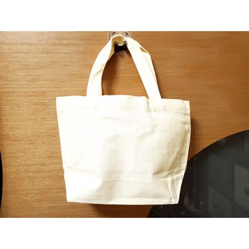 {布布村}購物袋 文藝單肩帆布包 空白手提帆布袋 10安帆布提袋