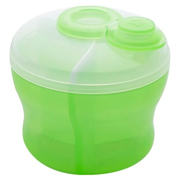 munchkin 滿趣健 三格奶粉分裝盒  轉動式密封  每格可容納266ml  綠色  1個