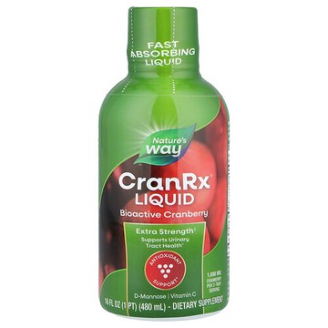 Nature's Way, CranRx® 液體，生物活性蔓越莓，16 液量盎司（480 毫升）