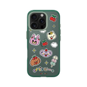 iPhone 16 Pro Clear 憂墨綠 - Carol Meat 卡肉 - 快樂貓狗大集合