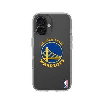 iPhone 16 Clear Case（相機按鈕） 透明 - NBA - Logo-金州勇士 Golden State Warriors - Light