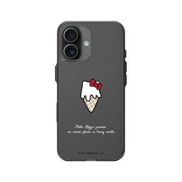 iPhone 17 Clear (相機按鈕) 酷墨灰 - 三麗鷗-Hello Kitty - 融化你的心