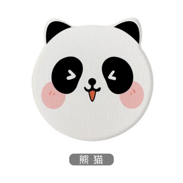 萌寵硅藻泥吸水速乾杯墊2入-熊貓_廠商直送