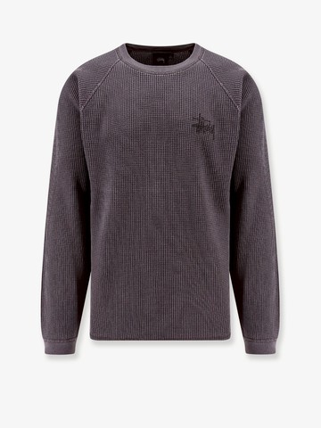 Cotton sweater with logo print - STUSSY - gender_Man