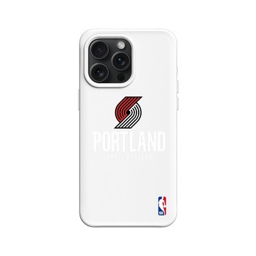 iPhone 15 Pro Max SolidX 白 - NBA - Logo-波特蘭拓荒者 Portland Trail Blazers - Light