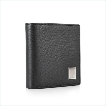 Cross 十字紋真皮側拉零錢短夾[N-565-Cr]