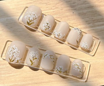 蕾絲花花穿戴甲