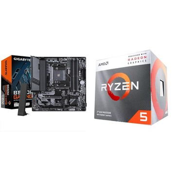 AMD 〈鈔省價〉R5 3400G+技嘉 B550M GAMING X WIFI6 D4 MATX主機板