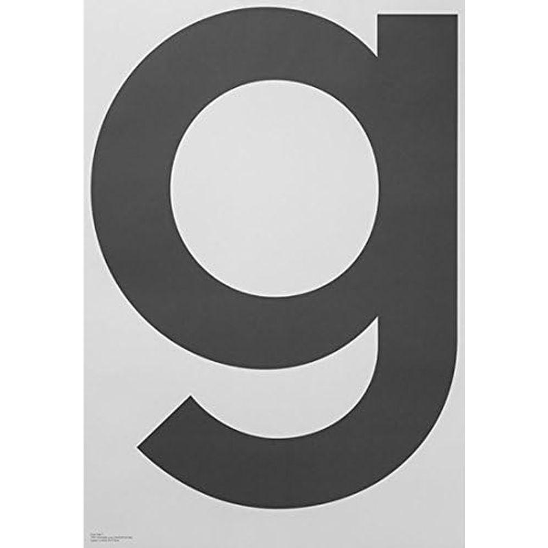 PLAYTYPE アルファベット ポスター アートプリント 70x100cm GREY g