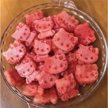 哈嘍hellokitty西瓜模具餅干模具凱蒂貓磨具切西瓜神器工具模型