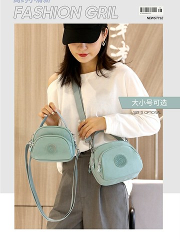 女士尼龍斜背包側背包 時尚輕手機包小包包2025新款潮迷你零錢女包時尚斜挎百搭可愛小包