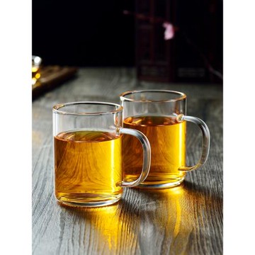 一品工坊玻璃茶杯小功夫茶杯女男士品茗小杯子帶把喝水杯子咖啡杯