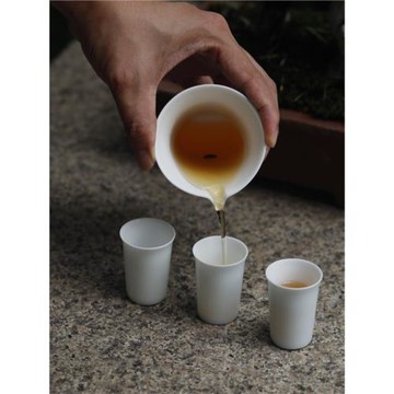 茶器 花事 公道杯茶杯 里葉色釉 獨立設計中式功夫茶用具自是茶業