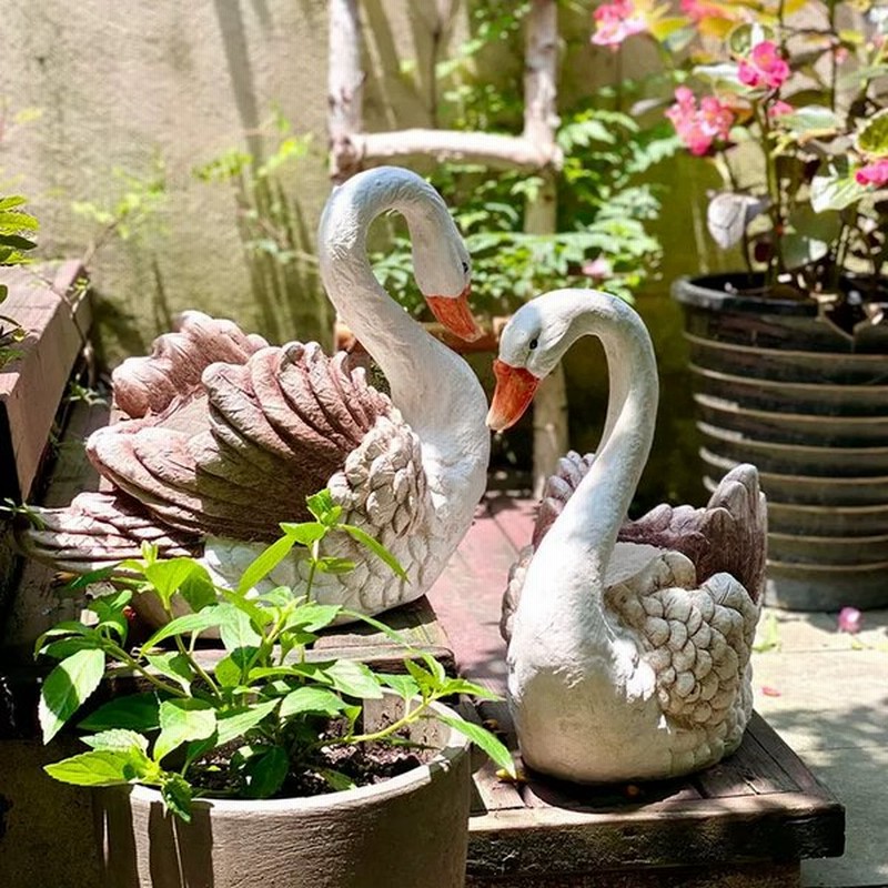 衝撃に強く割れにくく 美しいデザイン スワン型プランター酸化マグネシウム製白鳥オブジェ花壇 植木鉢 おしゃれ 北欧風 玄関飾り お祝い 贈り物 通販 Lineポイント最大0 5 Get Lineショッピング