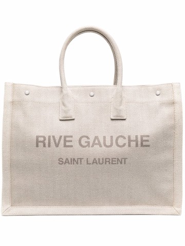 Saint Laurent - Rive Gauche tote bag - women - Fabric - One Size - Neutrals