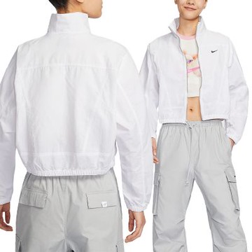 Nike As W Nsw Evrthng Wvn Rpl Uv 外套 女款 白色 防曬 立領 HJ1000-100