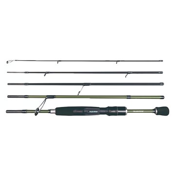 YUSHANG 漁鄉釣具 綠川 Green River 多節竿 6.5尺 24T碳纖維 空心竿尾 K型防纏導環 高密度EVA握把 逆並繼5節式  GRC645L-F