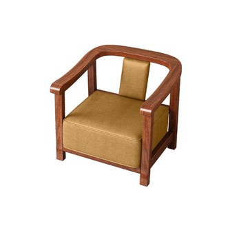 公司貨附發票 太師椅 新中式胡桃木太師椅簡約現代三件套家用客廳輕奢全實木座椅單人椅 最低價 快速出貨