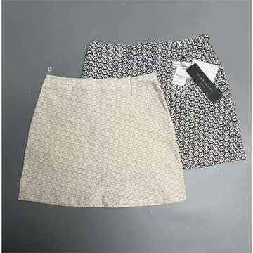 D004  運動品牌高爾夫球女裝短裙水洗速干滿印花紋彈力顯瘦無打底