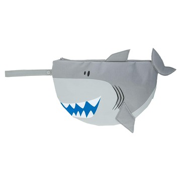 stephen joseph 防水收納袋  34 x 25cm  鯊魚 灰色  1個