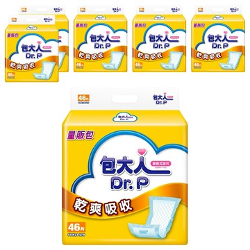 Dr.P 包大人 乾爽吸收 替換式尿片  50 x 24cm  46片  6包