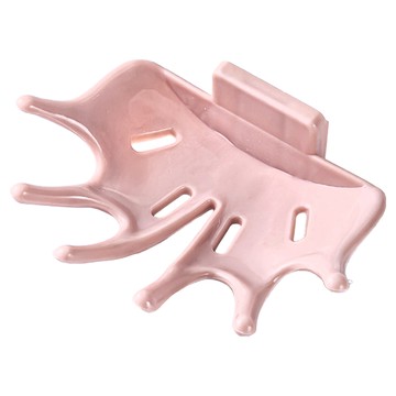 Little Pink Rabbit 粉彩小兔 六爪掌形肥皂架 尺寸 13.5x10.5x3.5cm  顏色隨機  1包
