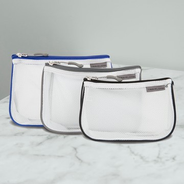 TRAVELON 旅行收納網袋3件(冷調)