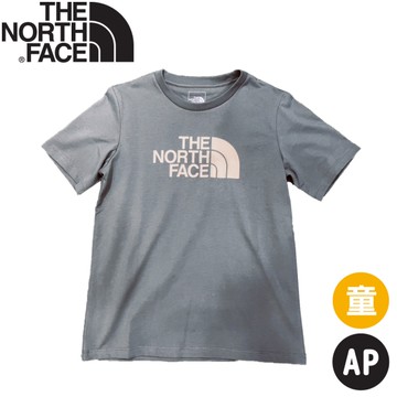 【The North Face 童 LOGO短袖棉T AP《鴨綠色》】8DCP/登山/圓領T/短T/童T