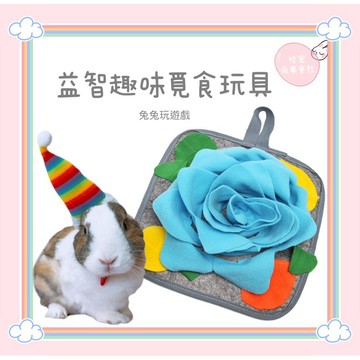 哈密兔事·益智玩具·嗅聞墊｜兔子天竺鼠遊戲墊 小寵慢食訓練 兔子用品 寵物兔子玩具益智趣味覓食玩具 寵物聞嗅墊