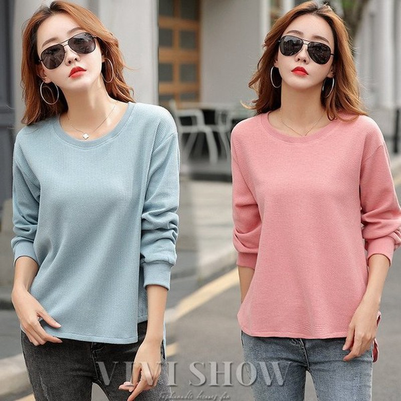 プルオーバー レディース トップス カットソー Tシャツ 長袖 マニア ワッフルカットソー サイドスリット プルオーバー 通販 Lineポイント最大0 5 Get Lineショッピング