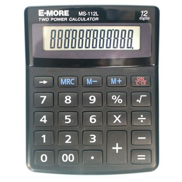 久儀 E-MORE 計算機 MS-112L /一台入(促250) 中型12位數計算機 國家考試專用【APP滿額下單4%點數(單一帳號最高1000點)】7/31止