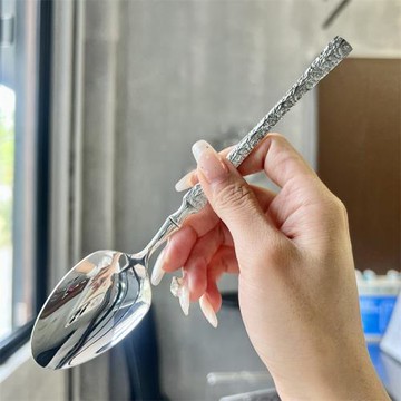 【出口德國尾貨】牛排專用刀叉勺高顏值不銹鋼三件套西餐餐具套裝