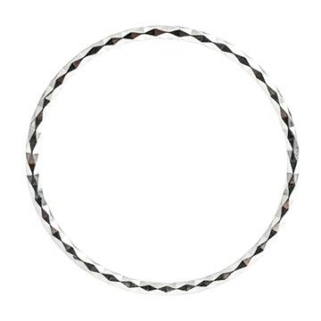 gelluna 女款 全純銀 92.5% 簡約切割層次感細戒指  銀  15號