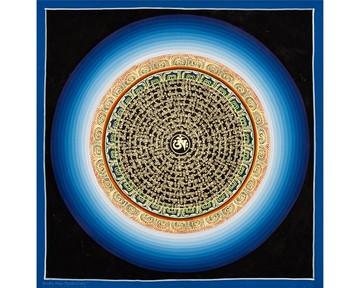 佛教真言曼荼羅唐卡