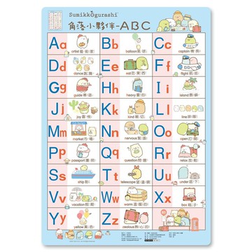 角落小夥伴ABC掛圖