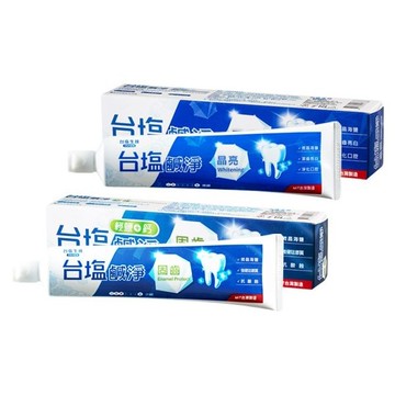 台鹽生技 鹹淨晶亮／固齒牙膏(150g) 款式可選【小三美日】 DS003281 牙刷 刷牙 浴室