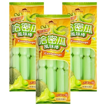 KUN SAKI 崑崎 好滋味哈密瓜風味棒 7支  595ml  3包
