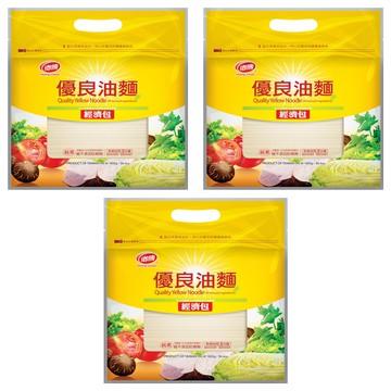 鄉傳 優良油麵 經濟包 耐煮不斷麵  1.6kg  3袋