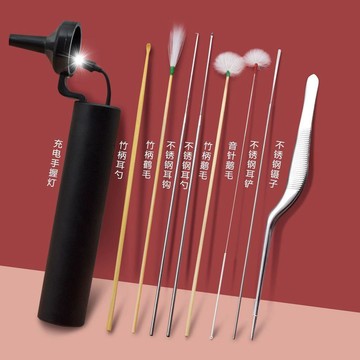 ⭐全場免運⭐采耳工具  挖耳勺採耳工具專業採耳燈手燈挖耳燈掏耳燈內置燈泡可視耳神器不傷耳