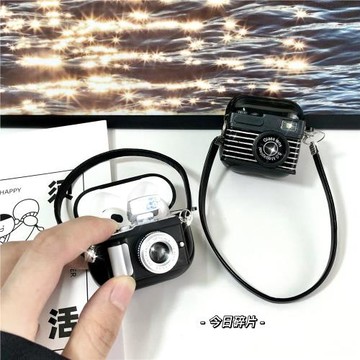 仿真復古相機適用2024新款ViVOTWS 3i發聲咔嚓閃光藍牙充電倉保護套tws3i帶掛繩防摔硅膠軟殼無線耳機殼潮酷
